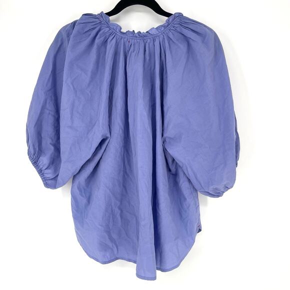 Xirena Jules Top Dark Periwinkle Purple Balloon Sleeves Women's Size Medium - Picture 3 of 11